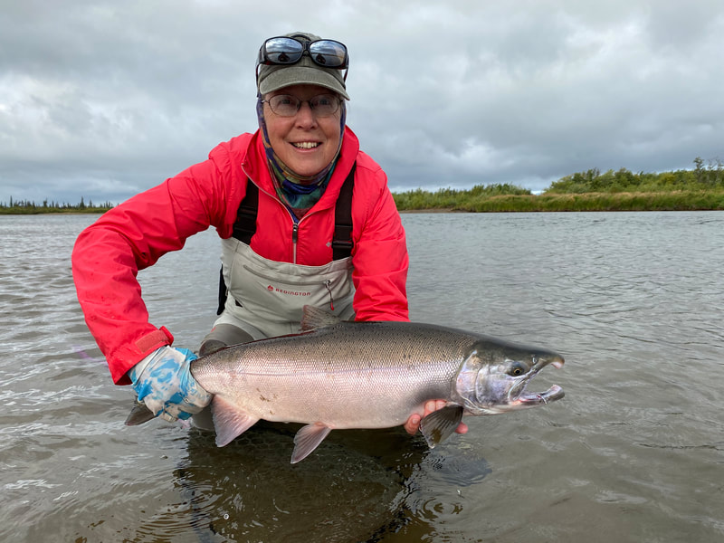 Silver Salmon Caught at Angler's Alibi