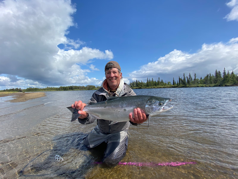 Silver Salmon caught on the Alagnak River with Angler's Alibi