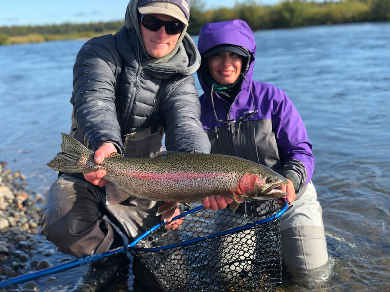 Rainbow Trout caught on the Alagnak River with Angler's Alibi